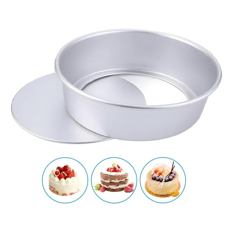 Moldes De Aluminio Para Tortas Molde Desmontable Molde 26cm Plateado