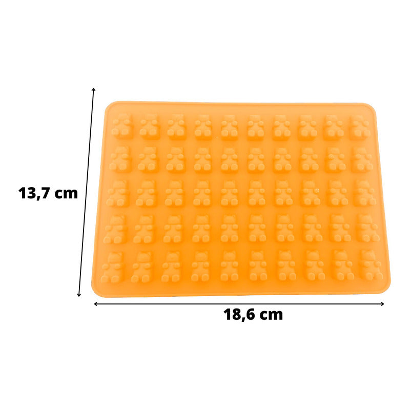 Molde De Silicona Ositos Moldes Silicona Reposteria 50 Osito