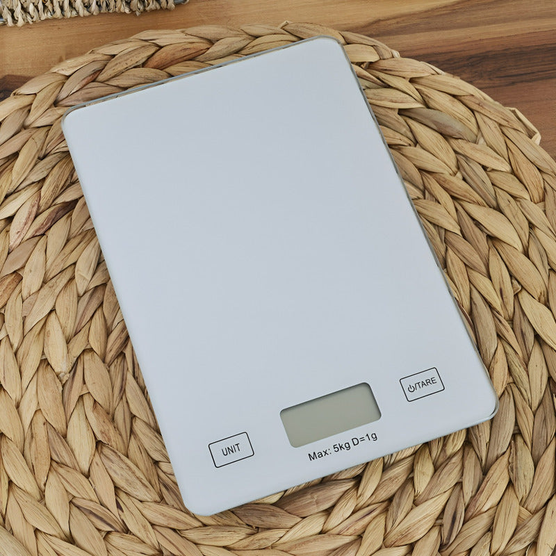 Gramera Digital Pesa Gramera Cocina Pesa Alimentos 5kg/0.01g Plateado 5 Kg