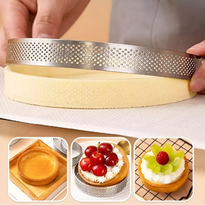 10 Moldes Reposteria Molde Tartaleta Molde Microperforado Reposteria Utensilios Molde Aro Microperforado Molde Kuchen Molde Aro Anillo Microperforado Molde Para Tartas Pasteleriuscl