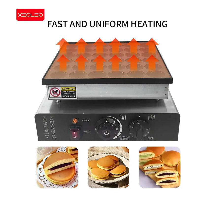Waffle Mini Panqueques Wafle Panqueques Industrial 36 Cav Crepera Eléctrica Maquina Para Hacer Pancakes Maquina De Wafles Maquina Para Hacer Panqueques Panquequera Mini Waflera Pasteleriuscl
