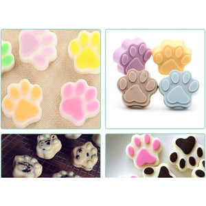 2 Molde Silicona Huella Moldes De Silicona Mascota Pata 6cav Insumos Reposteria Patitas De Perro Moldes Para Chocolates Pasteleriacl