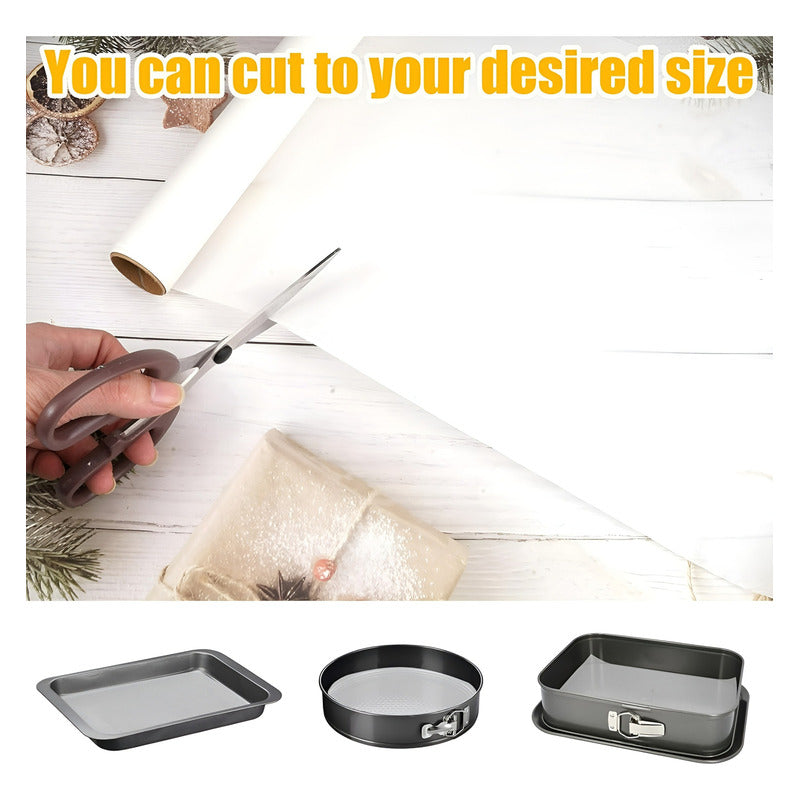 6 Rollo De Papel Mantequilla Papel Para Hornear Papel De 10m