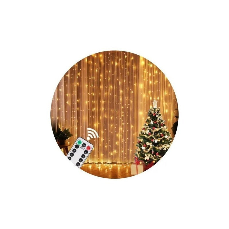 Cortina De Luces Led Cortina Luces Luces Navidad Led Control