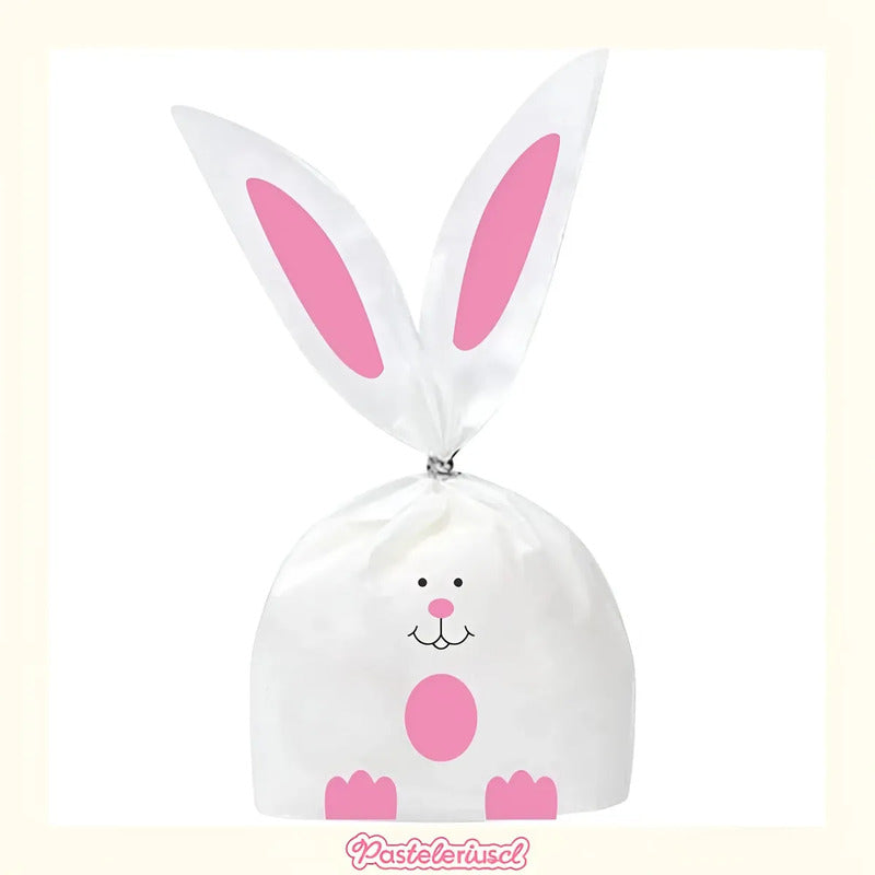 200 Bolsas De Regalo De Dulces De Conejo Para Celebrar Pascua 22x13cm Bolsa Para Dulces De Oreja De Conejo Bolsa De... Rosa Bolsas Conejo De Pascua