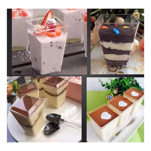 20 Vasos Para Postres Set De Vasos Shot Postres C/tapa 220ml Vasos Acrilico Vaso Para Fiesta Vaso Para Shot De Postres Vaso Postres Vasos Con Tapa Para Postre Vaso Shot Postre Decoracion Pasteleriuscl