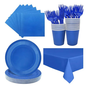 Vajilla De Cumpleaños Servilletas Decoracion Desechables 20p Celeste