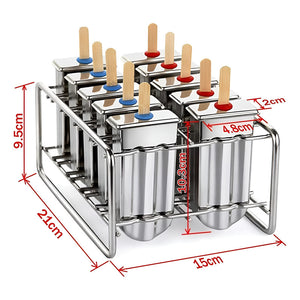 Molde Helados Moldes Reposteria Molde Helado Paletas 10cav