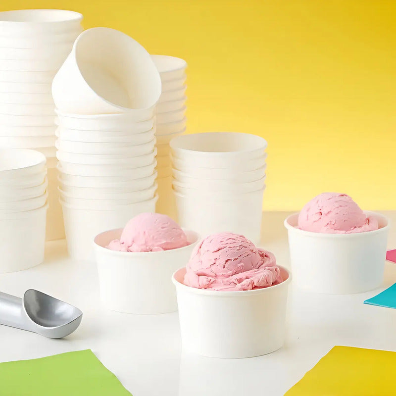 200 Vasos Polipapel Pote Helado Vasos Desechables Helado 4oz Vasos Polipapel Desechables Vasos Para Helado Postre Vasos Papel Helado Vaso Desechable Polipapel Vasos Papel Helado Pote Pasteleriuscl
