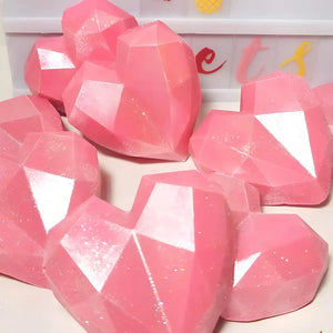Molde Silicona Antiadherente 2x Para Chocolate Corazón Geométrico 15 Mini Marrón Claro
