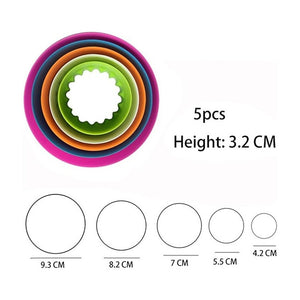 5 Moldes De Galletas Cortadores Galletas Molde Circulos