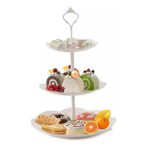 Pack X3 Porta Cupcakes Redondo Porta Cupcakes Base De Torta Blanco