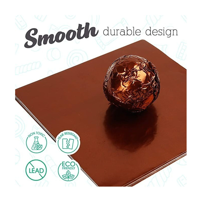 100 Envoltorios De Bombones Laminas Papel Metalizados Bombon