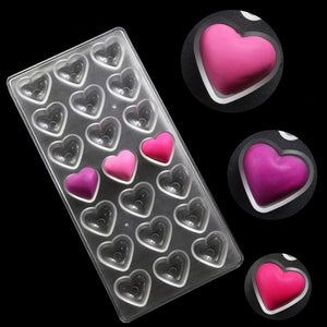 Pack X2 Moldes Chocolate Molde De Chocolate Molde De Corazón