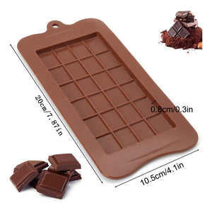 Pack X6 Molde Rectangular Barra Chocolate Molde Chocolate Tableta Barra De Chocolate Cuadrados Moldes Para Chocolates Insumos Reposteria Moldes De Silicona Color Marrón Pasteleriacluro