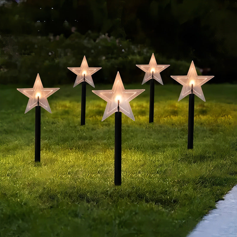 5 Guirnalda Solar Guirnaldas Solares Lampara Jardin Estrella Estacas Solares Para Exterior Guirnalda Estaca Solares Iluminación Solar Jardín Guirnalda Led Exterior Impermeable Led Solar Pasteleriuscl