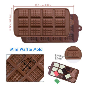 Pack X4 Moldes De Chocolate Barra + Molde Chocolate Barrita