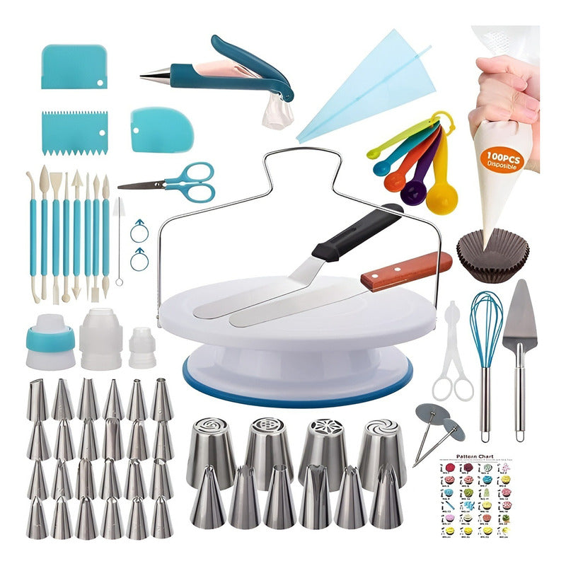 Set De Pasteleria Articulos De Reposteria Estecas 207pzas