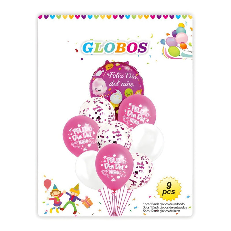 Set De Decoración Globos Dia Del Niño Decoracion Globos 0228 9 Globos Dia Del Niño 0228