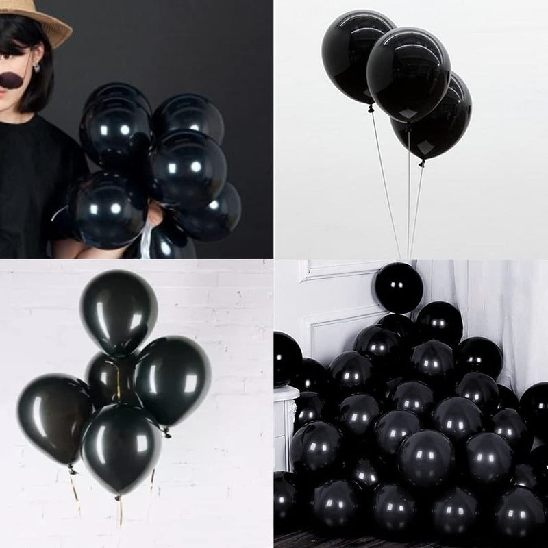 Pack X25 Set De Cumpleaños Globos Cumpleaños Globos Negro Negro 100935