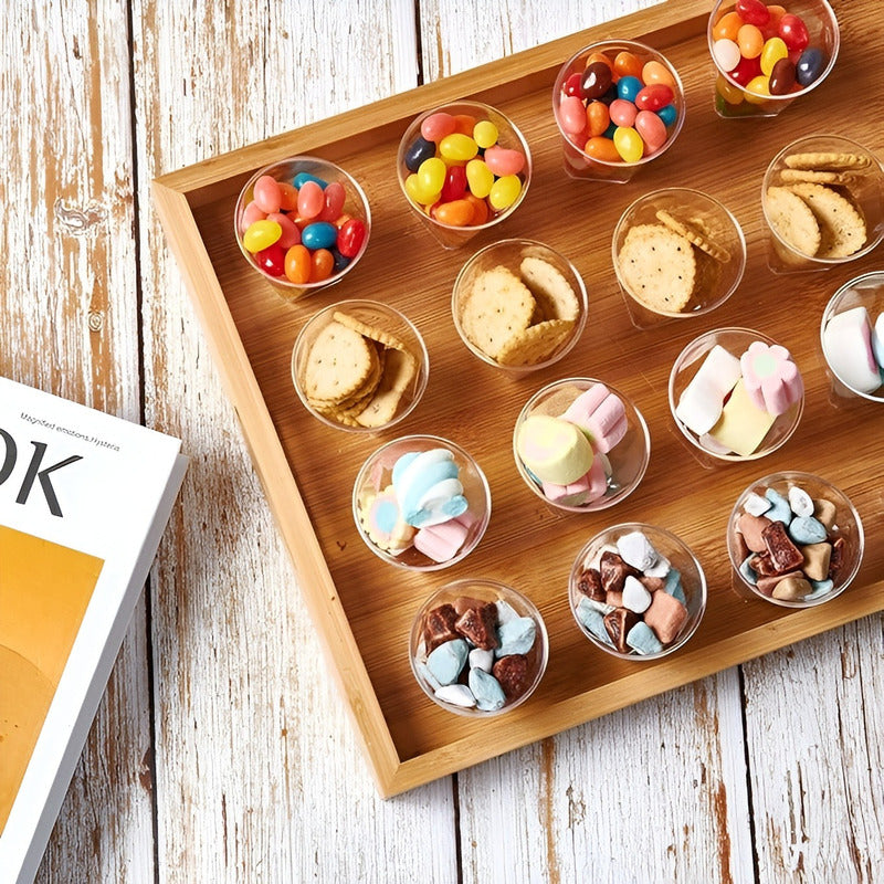 Set X80 Vasos Plasticos Pocillos Para Postres Vasos Shot 2oz