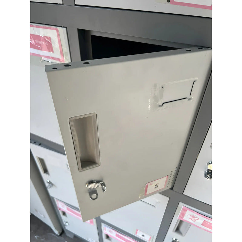 Lockers Metalicos Casillero Metálico 3 Cuerpos 12 Puertas Gris