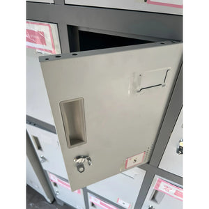 Lockers Metalicos Casillero Metálico 3 Cuerpos 12 Puertas Gris