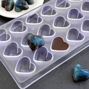 2 Moldes Chocolate Rosas + Moldes Policarbonato Corazon