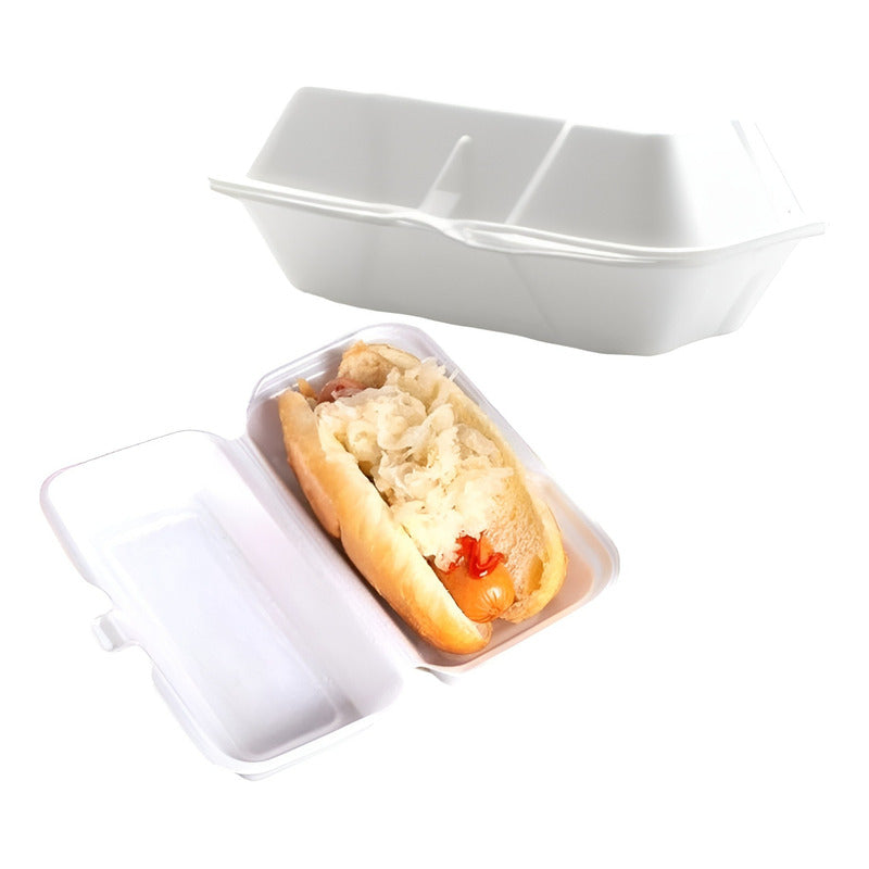 Envases De Plumavit Para Comida Porta Completo Pack 100 Und