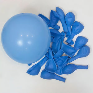 Pasteleriacl Pack De 25 Globos Redondos De 25cm Color Azul