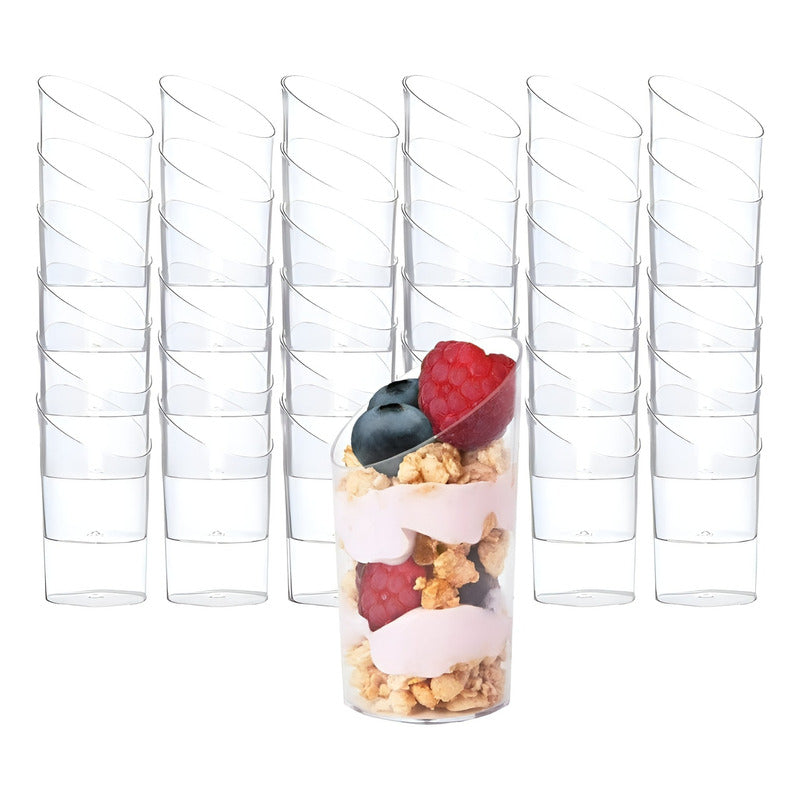 X100 Pocillo Desechable Pocillos Plásticos Para Postres 60ml