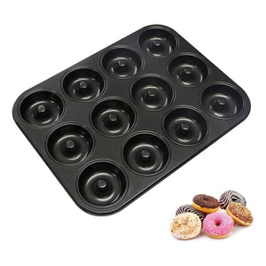 Moldes Para Donas 12 Cavidades De Teflón Postres Cocina