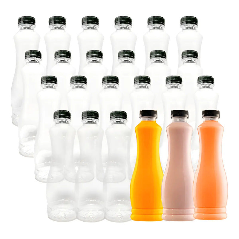 X24 Botellas Plasticas Transparentes Botella C/tapa 800ml Botellas Plasticas 800cc Botellas Transparentes Agua Botellas... Transparente