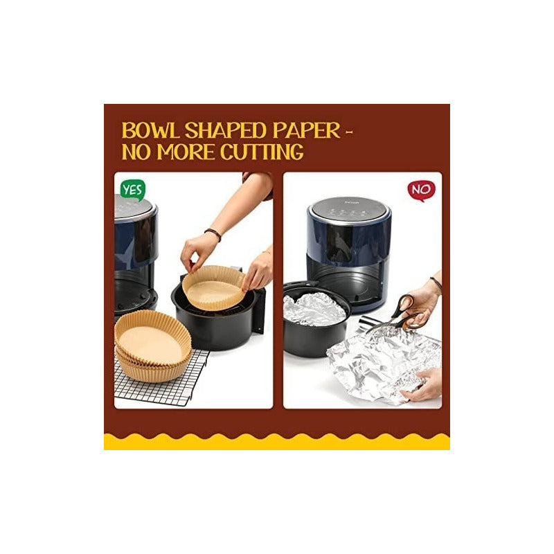 100 Forros Desechables Antiadherente Freidora Para Air Frye Papel Horno 20x4.5cm 299