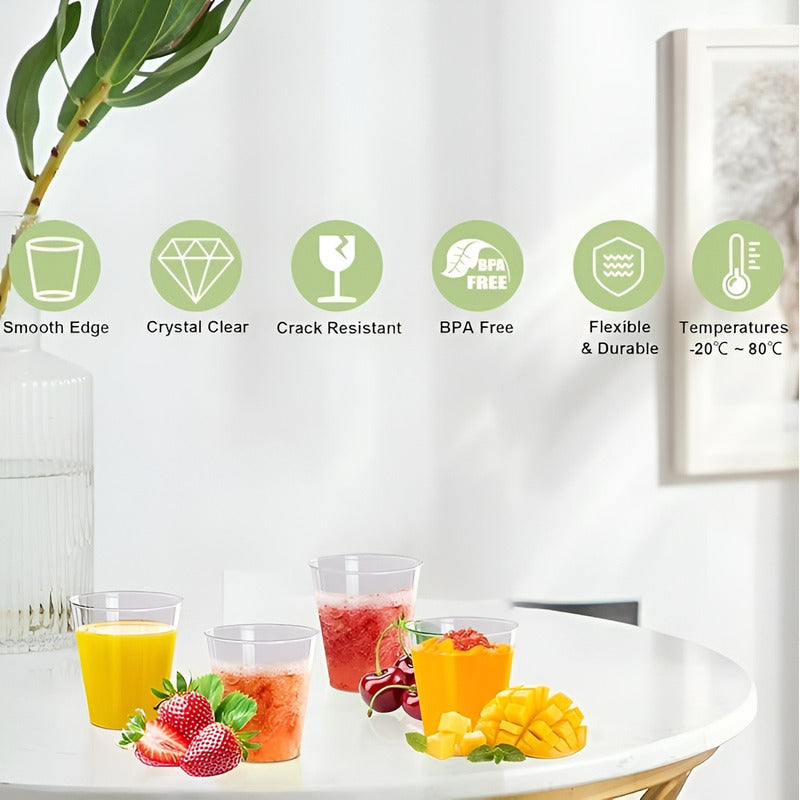 25 Vasos Acrilicos Postres Vasos Plasticos Vasos Postre 3oz