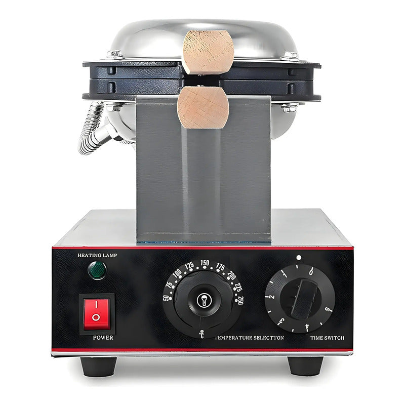 Maquina Para Waffles Wafleras Con Formas Waffle Burbuja Gris / Waflera Burbuja