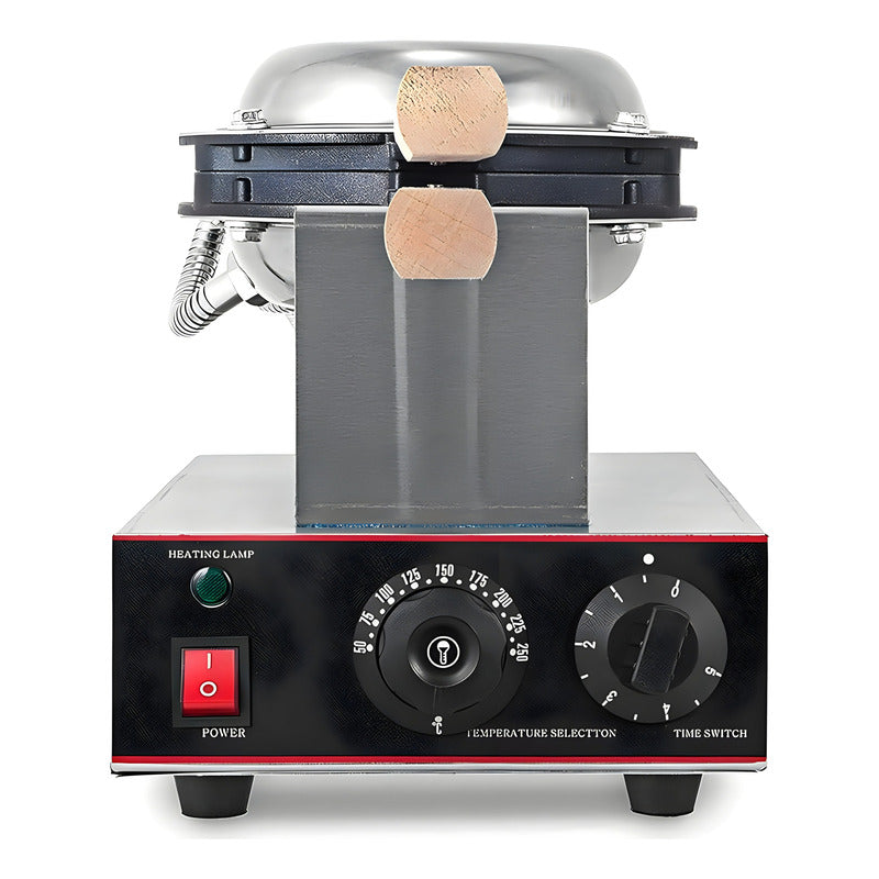 Maquina Para Waffles Wafleras Con Formas Waffle Burbuja Gris / Waflera Burbuja