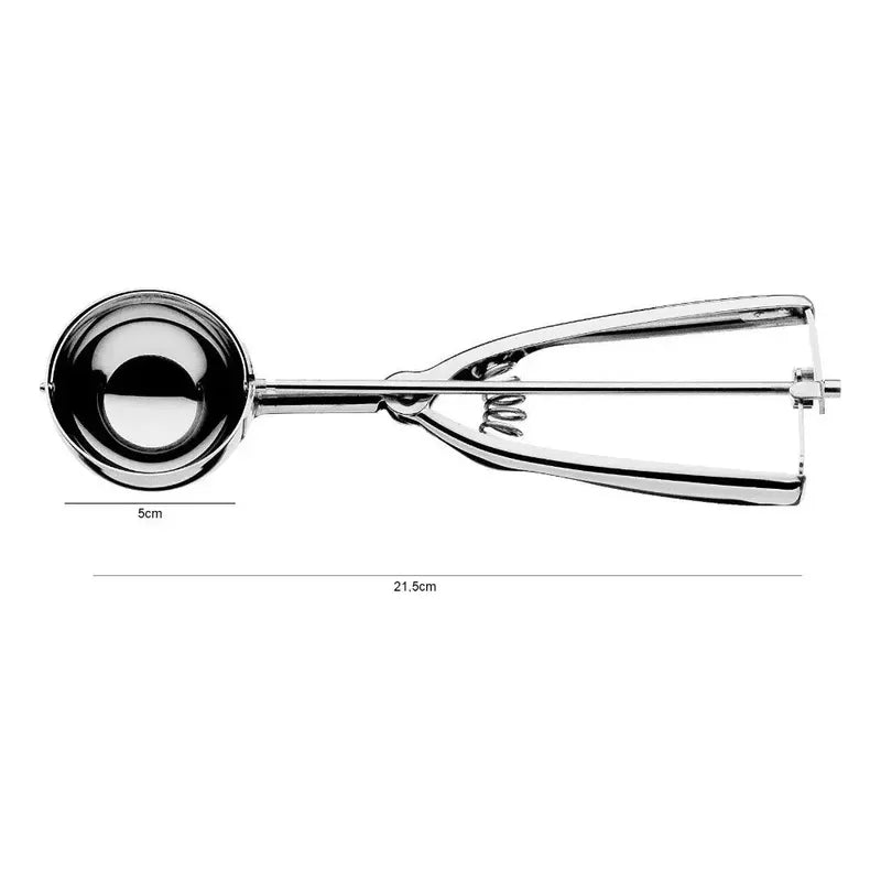 3 Cucharas Helado Porcionadora Cuchara Helado Cuchara De Helado Bola De Helado 5cm Cuchara Porcionadora Postres Galletas Helados Cucharas Para Hornear Con Liberación De Gatillo Pasteleriuscl Gris