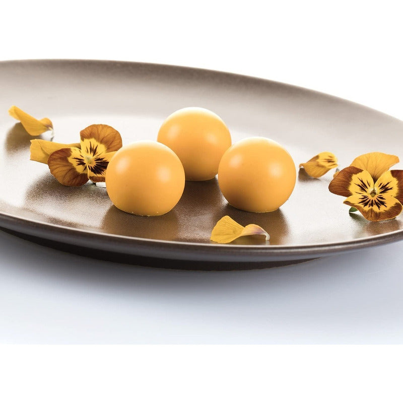 Moldes De Chocolate Moldes Chocolate Silicona 15 Esfera Marrón