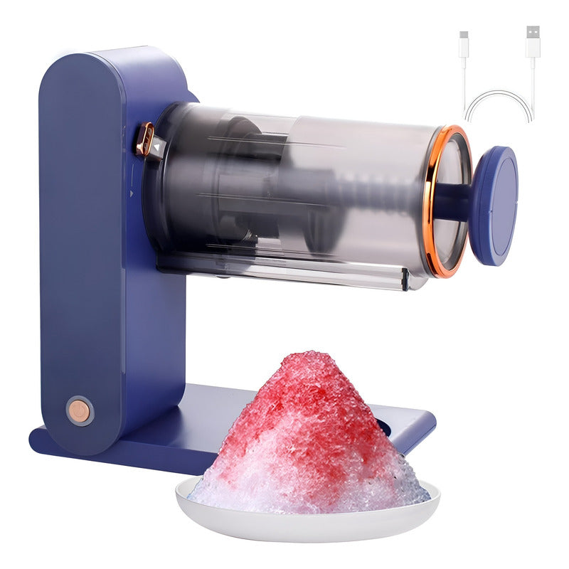 Maquina De Helados Trituradora Hielo Maquina De Granizados Azul Marino 50/ 60 Hz