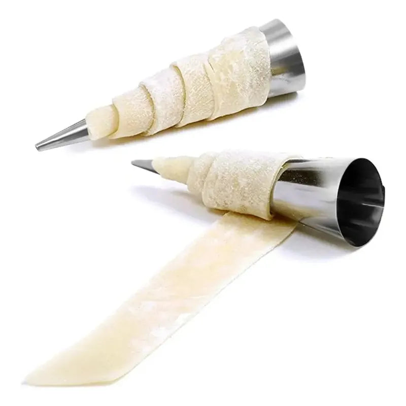 X120 Cono Molde Para Cannoli Cachito Croissant Pan Danes Molde Para Cachito Cachitos Rellenos Molde Conico Molde Para Croissant Pasteleriuscl Gris