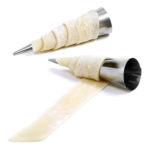 X120 Cono Molde Para Cannoli Cachito Croissant Pan Danes Molde Para Cachito Cachitos Rellenos Molde Conico Molde Para Croissant Pasteleriuscl Gris