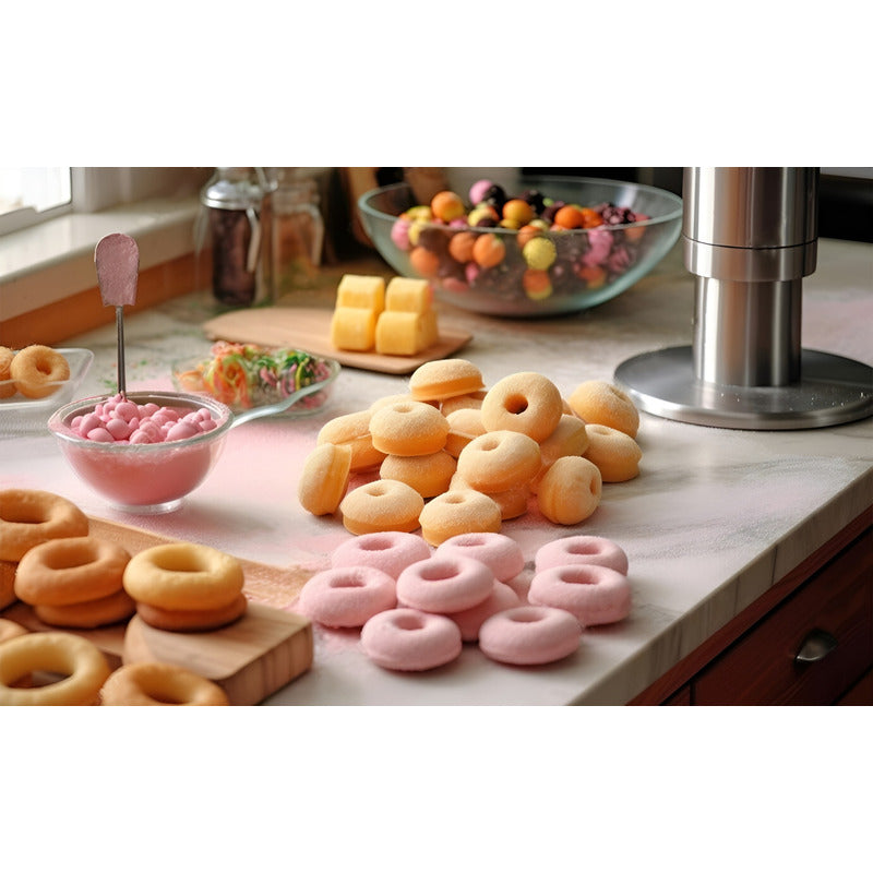 Molde Silicona Moldes Reposteria Molde Mini Donuts 18cav Multicolor / Molde Mini Donas 18cav