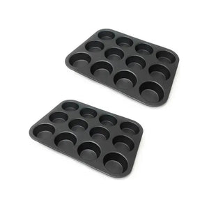 Pack X2 Moldes 12 Cupcakes Molde Cupcake Moldes Muffin Gris Gris Claro