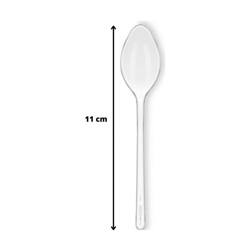 50 Cucharas Helado Cucharas Postres Cucharas Desechables Transparente.