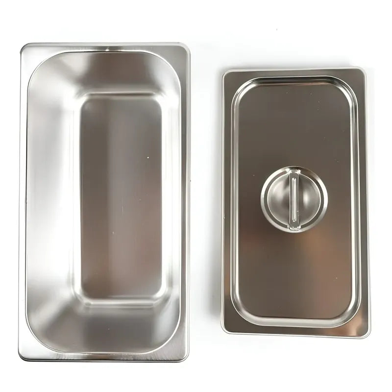 Chafer Buffet Electrico Baño Maria Bufetera 3 Depositos 5.5l Plateado