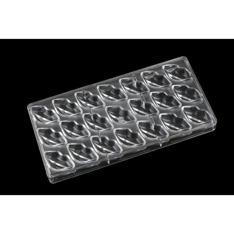 Pack X2 Molde Chocolate Acrilico Moldes Chocolate Molde Beso Gris