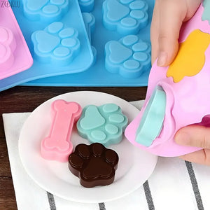 Set X4 Moldes Reposteria Molde Silicona Molde Helados Mascotas Insumos Reposteria Huesitos De Perro Dulces Moldes Para Galletas Pasteleriuscl