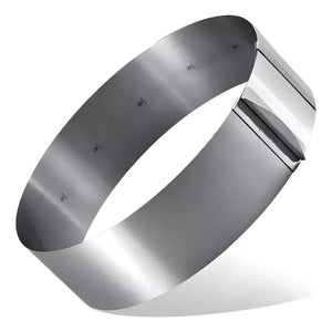Molde De Torta Moldes Para Tortas Anillo Redondo Ajustable Gris Claro