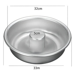 Molde Torta Molde Queque Redondo Molde Aluminio Flanera 32cm Moldes Fijo Aluminio Flanera Moldes Para Tortas Utensilios... Plateado